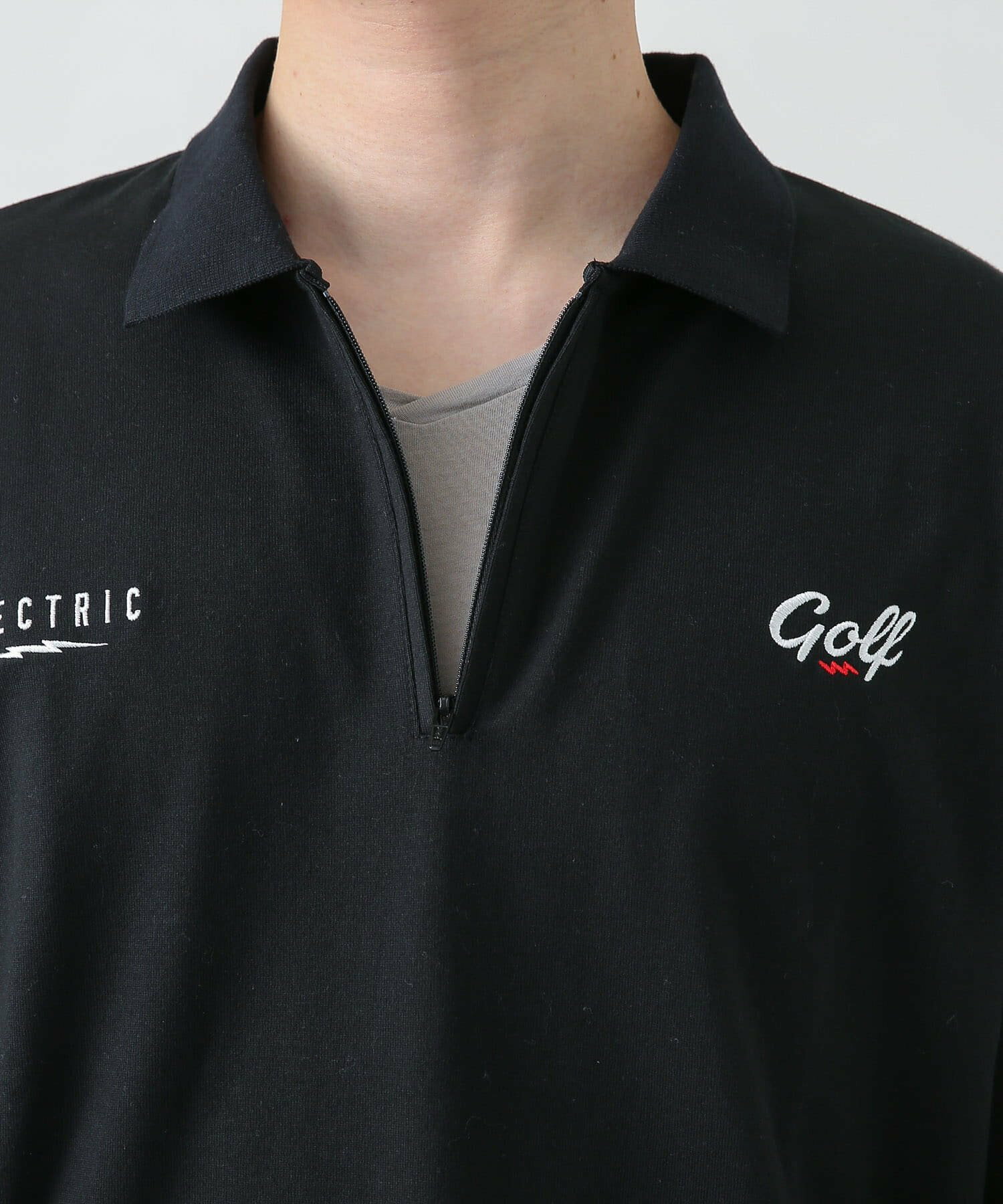 ELECTRIC GOLF ZIP UP LONG-SLEEVE ポロシャツ